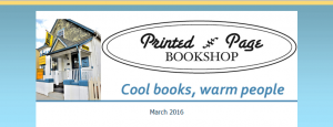 Printed Page Bookshop email newsletter